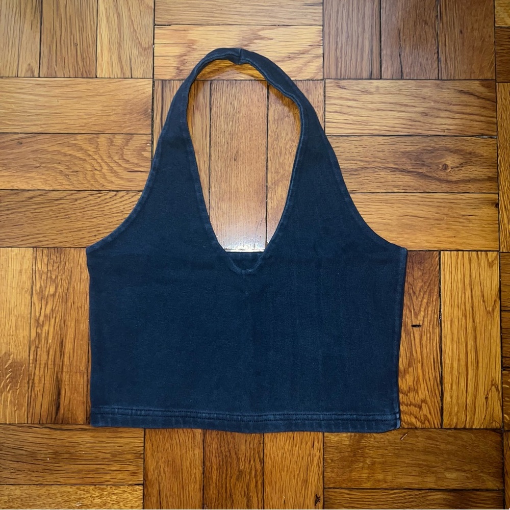 Brandy Melville Navy Alexis Halter Top